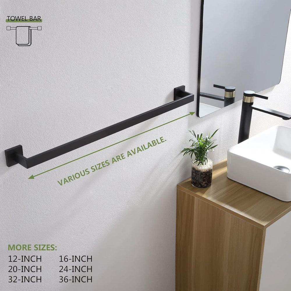 KOKOSIRI 32-Inch Single Towel Bar, Bathroom Kitchen Towel Holder, Wall Mounte...