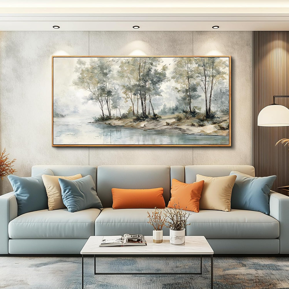 Wapluam Tree Of Life Wall Art Large Painting Modern Abstract Canvas Art Lands...