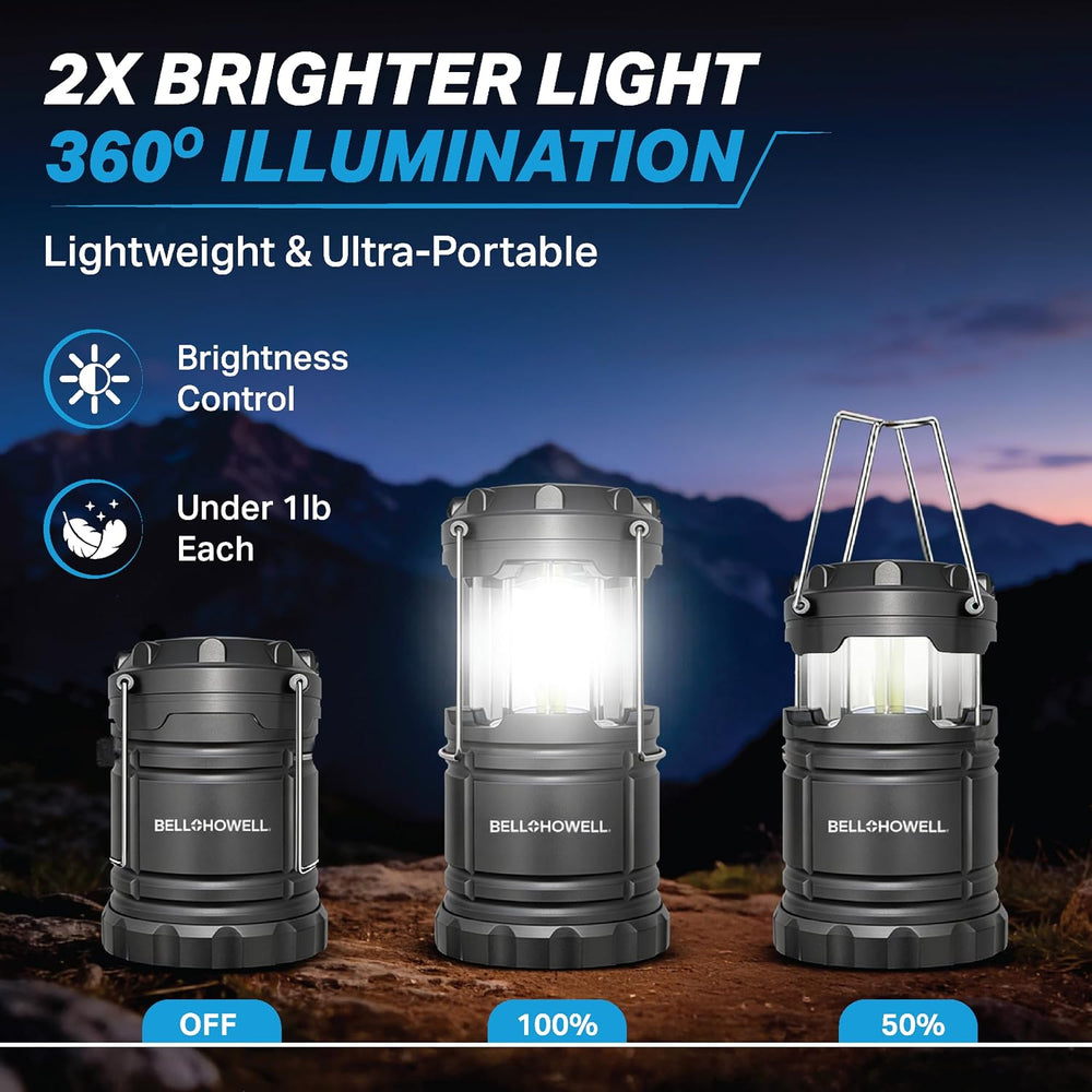 TACLIGHT Multipurpose Camping Lanterns, 4 Pack, Battery Powered