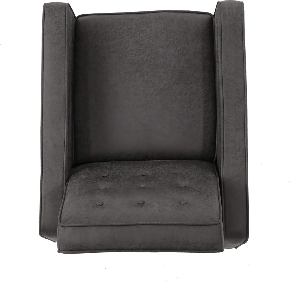 Christopher Knight Home Mervynn Mid-Century Modern Microfiber Recliner, Slate...