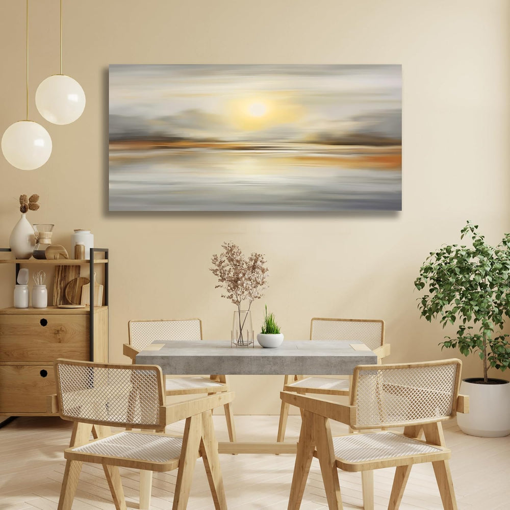 VHMING Abstract Canvas Wall Art Seascape Canvas Printing Abstract Art Wall De...