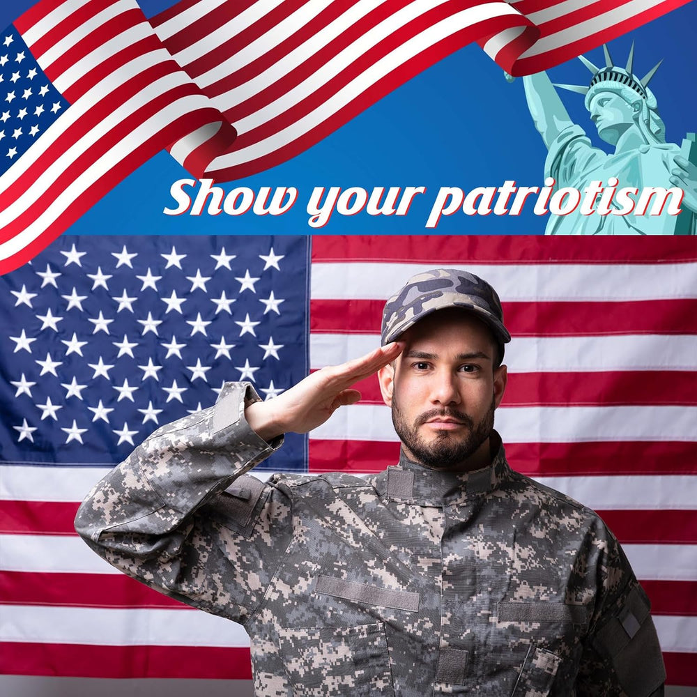Tradder 10 x 15 ft Large American Flag Outsides Heavy Duty