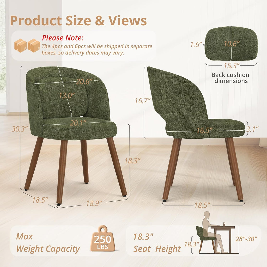 lue bona dining chairs set of 6 with shown in use