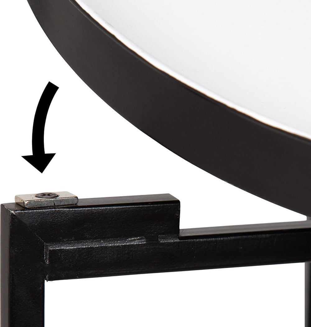 Kate and Laurel Celia Round Foldable Tray Accent Table, 14" x 14" x...