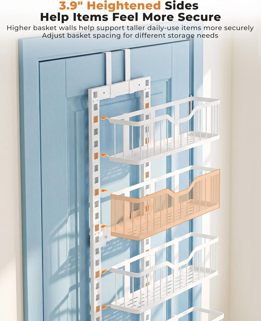 EVERIE 9-Tier Over the Door Pantry Organizer, Stable Design, Solid Bottom