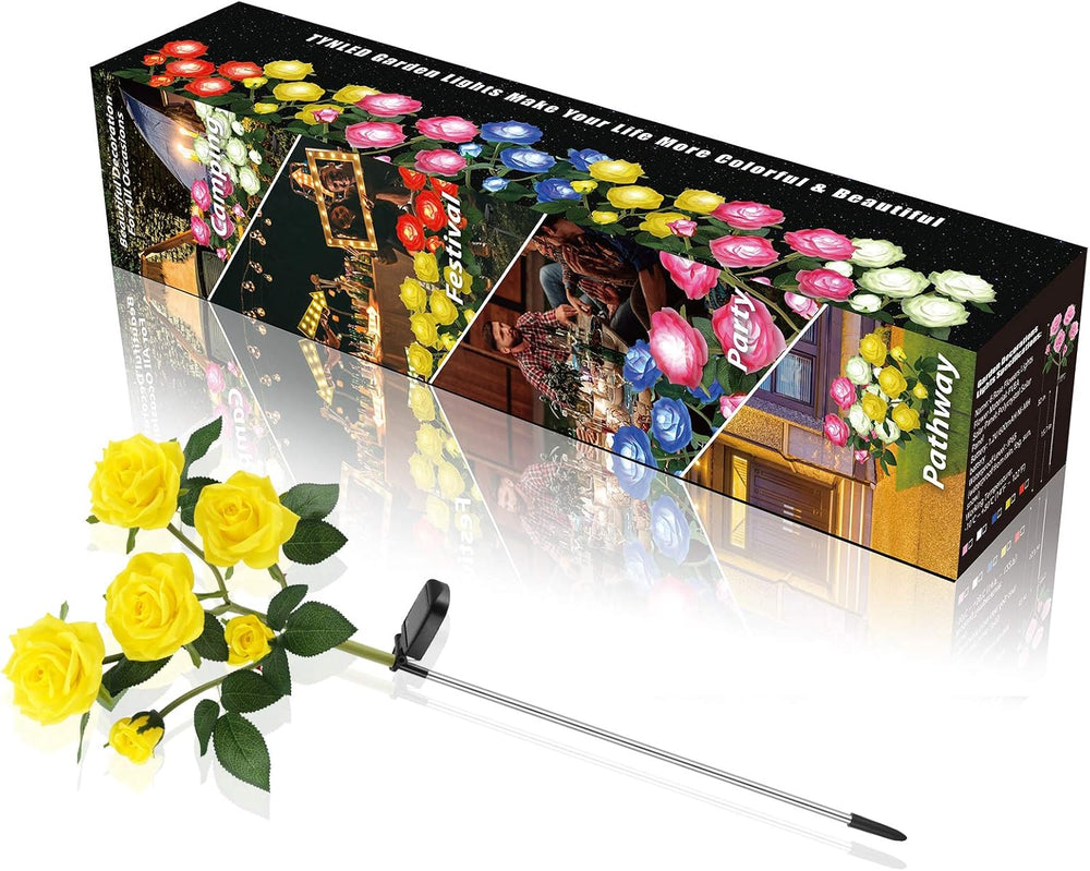 Outdoor Solar Garden Stake Lights,Upgraded LED Solar Powered Light
