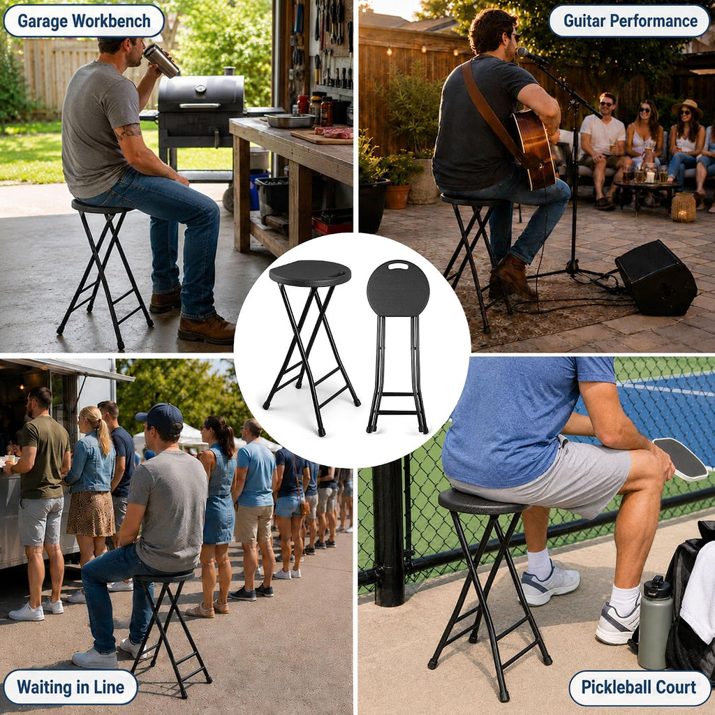 folding stools black 24 inch foldable bar stool, package contents