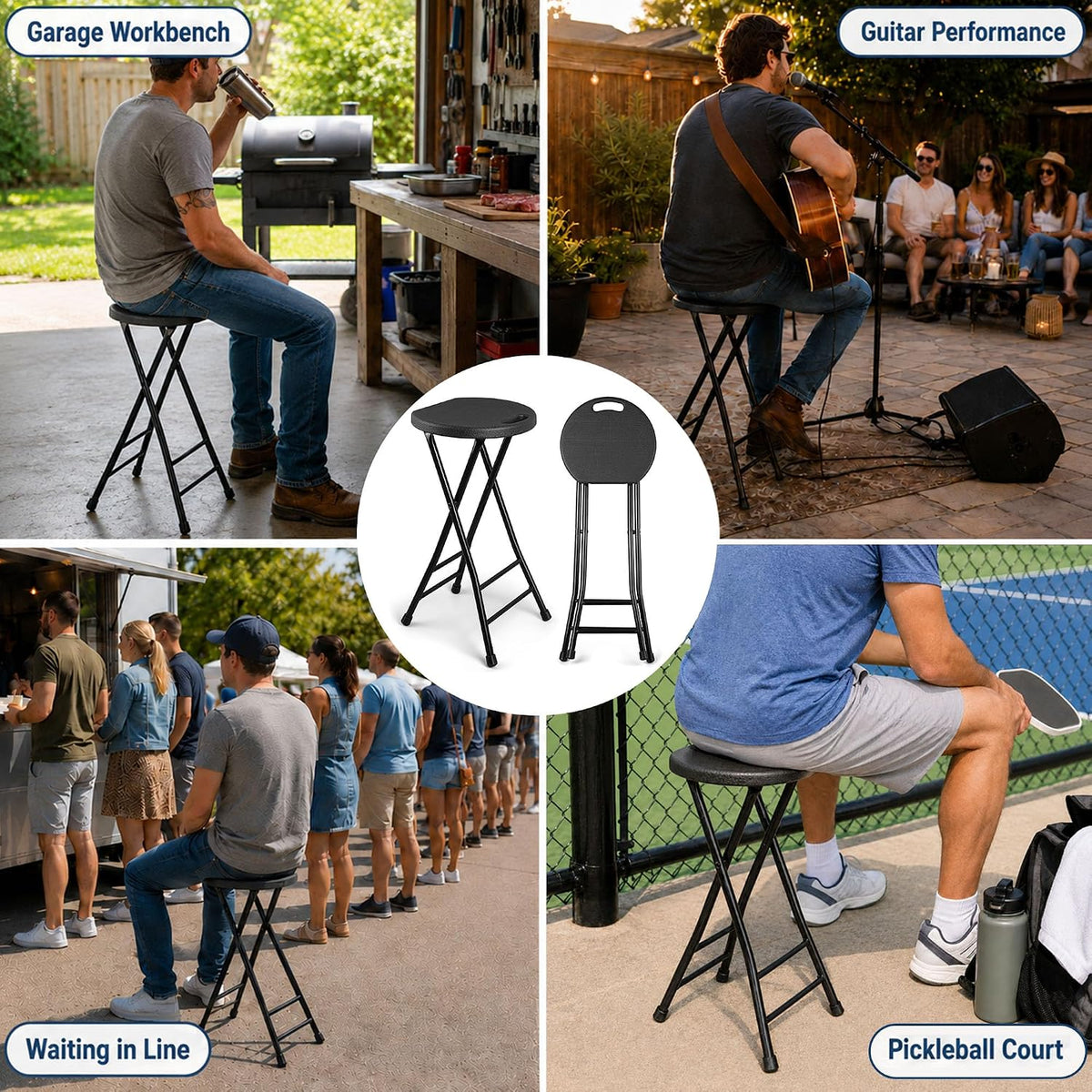 folding stools black 24 inch foldable bar stool, package contents