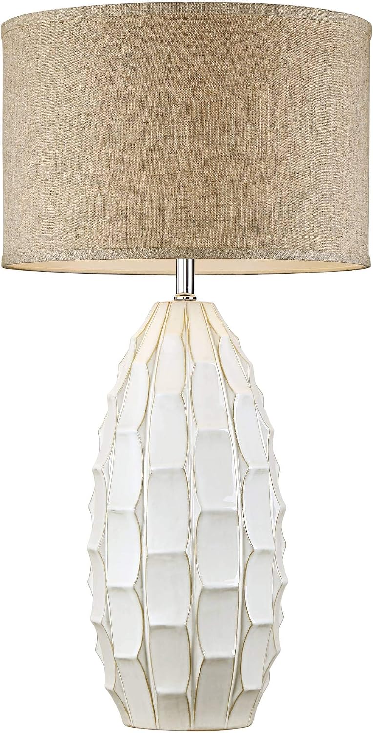 Cosgrove 32 3/4" Large Table Lamp Oval White Ceramic Modern