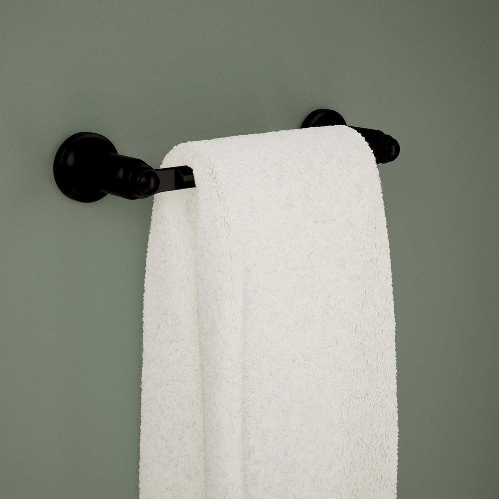 Delta Saylor (1-Pack) 8'' Towel Rack for Bathroom Matte Black Towel B...