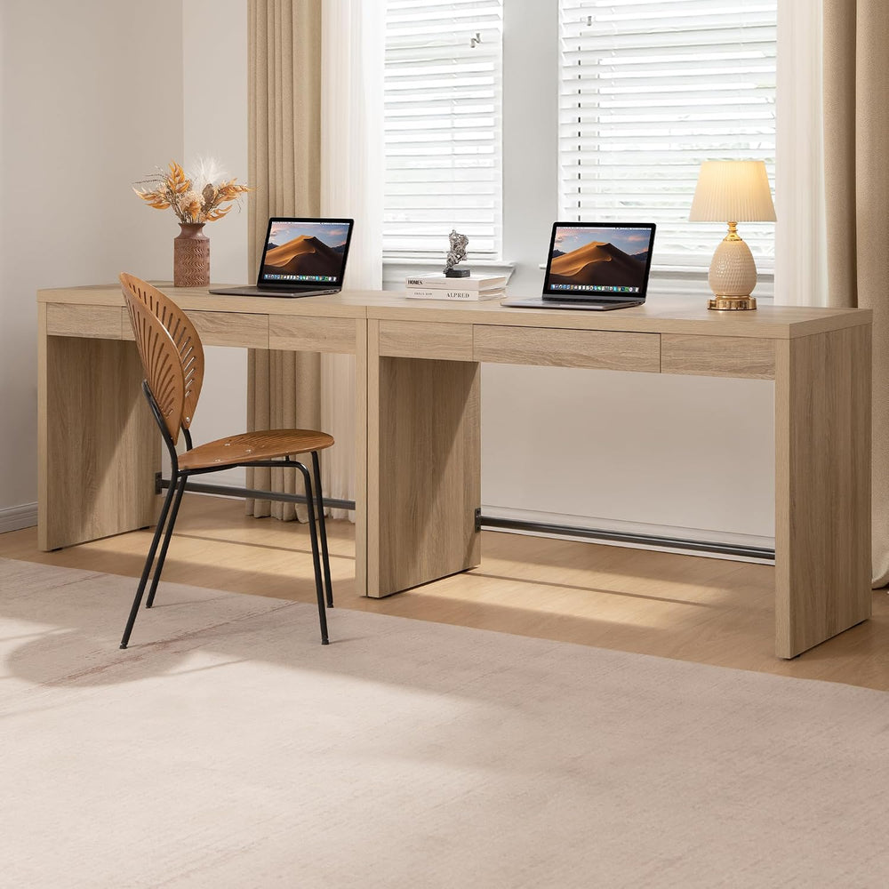 SICOTAS Computer Desk, 47-Inch Home Office Desk Writing Desk with Drawer
