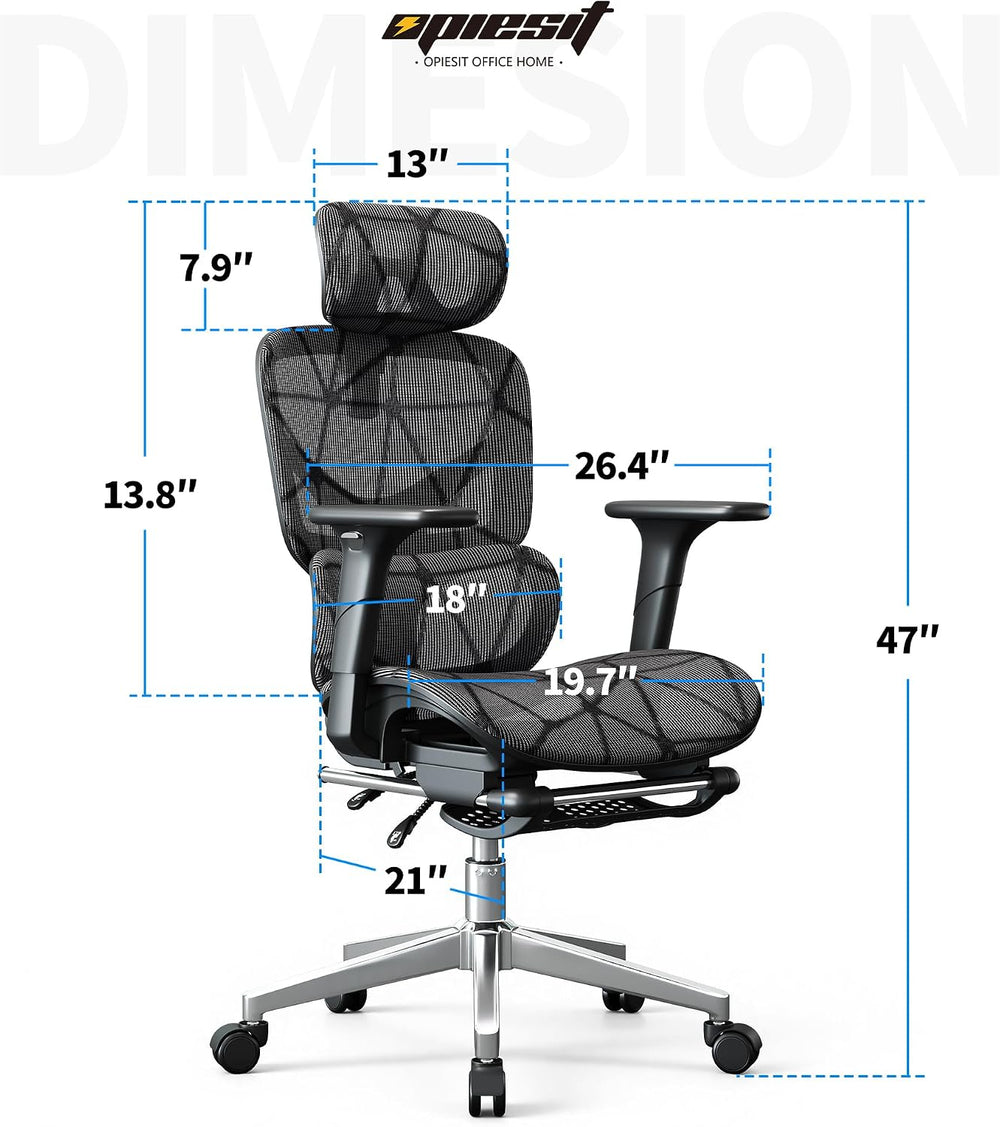 Ergonomic Office Chair, Mesh Computer Chair,400lbs Capacity