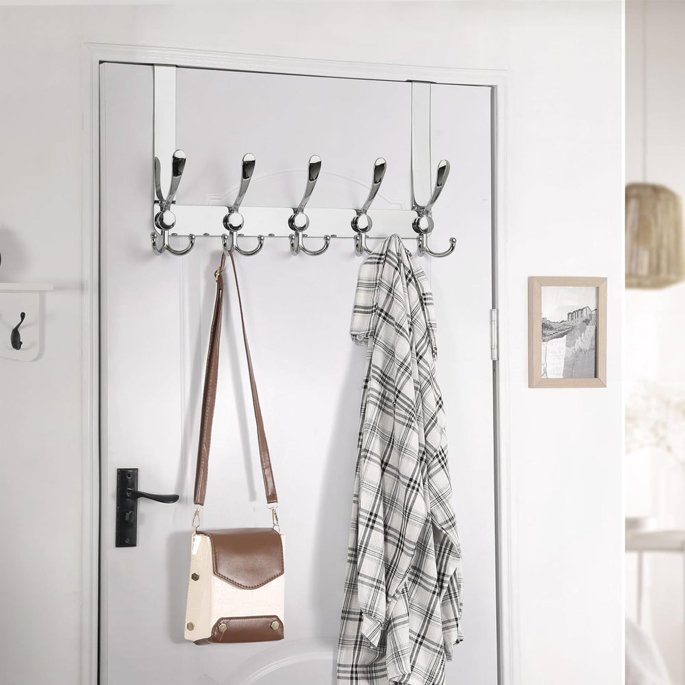 Dseap Over The Door Hook Hanger - Fits 1 3/8" to 1 3/4" Standard Do...