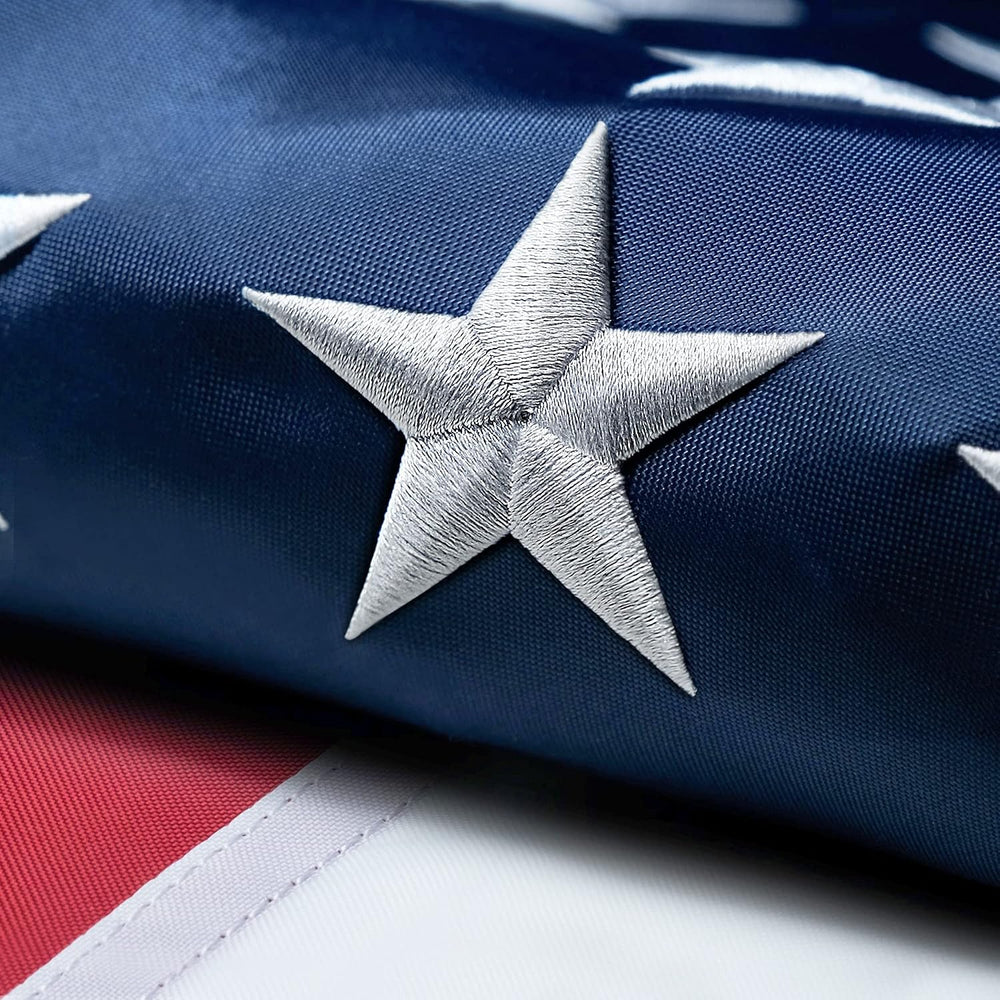 American Flag 10x15 FT Outdoor, Heavy Duty High Wind US Flag for Outside