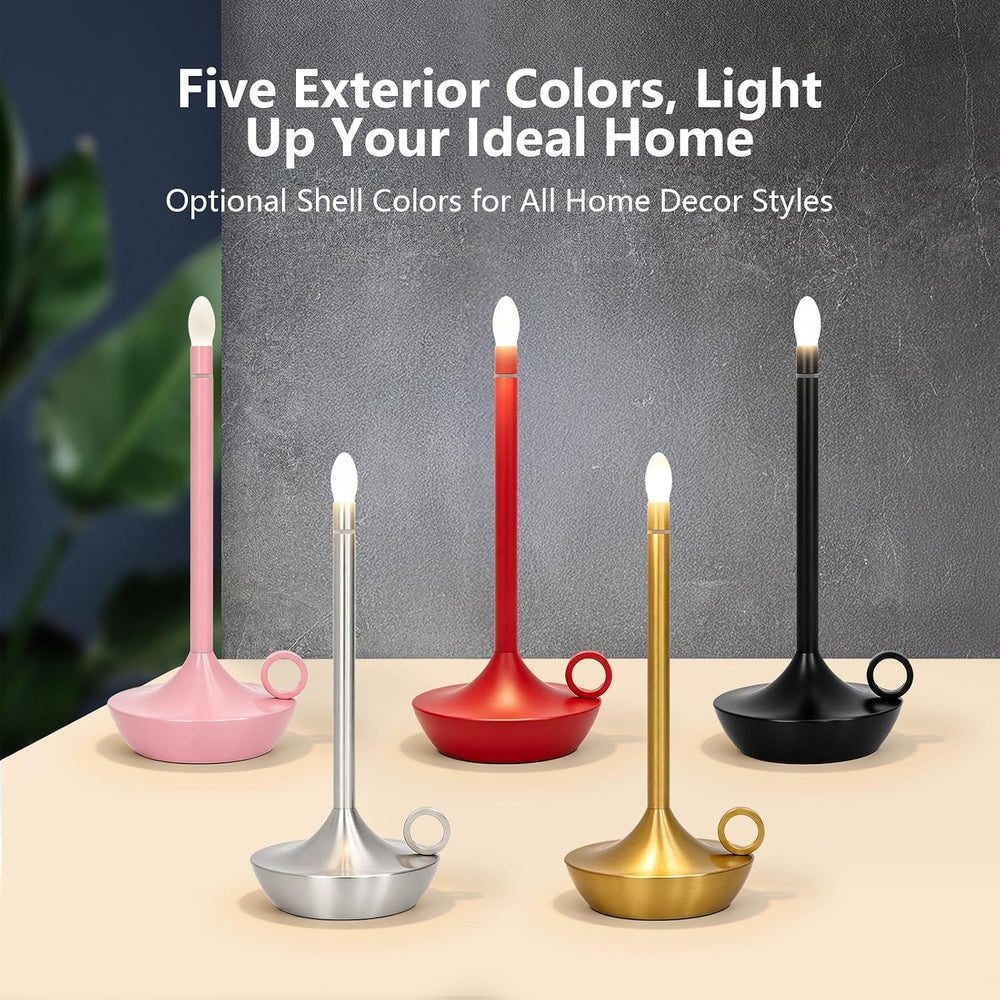 Cordless Table Lamp, Rechargeable LED Table Light, Portable Touch Dimmable (P...