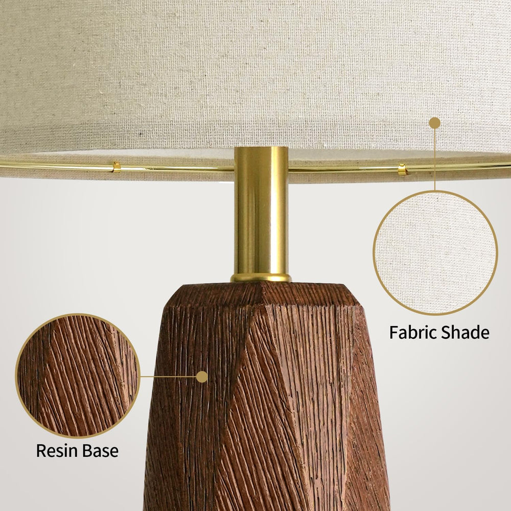 BOBOMOMO 27.5" Table Lamps Set of 2 with USB-A & USB-C Charging Port...