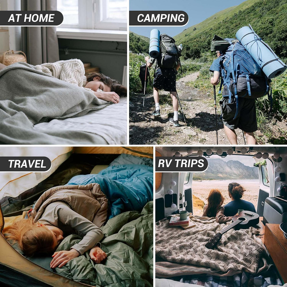 KingCamp Sleeping Bag for Adults Big & Tall 100% Flannel Sleeping Bag