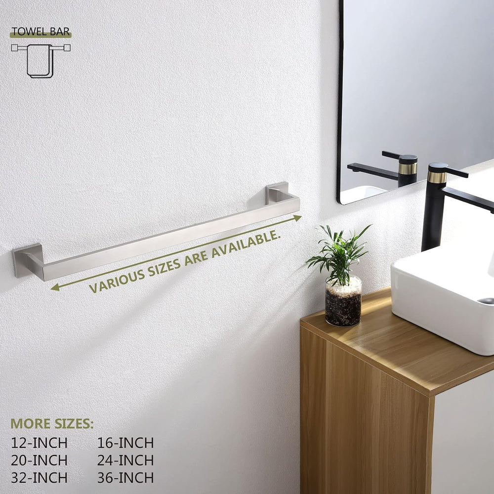 KOKOSIRI 24-Inch Single Towel Bar, Bathroom Kitchen Towel Holder, Wall Mounte...
