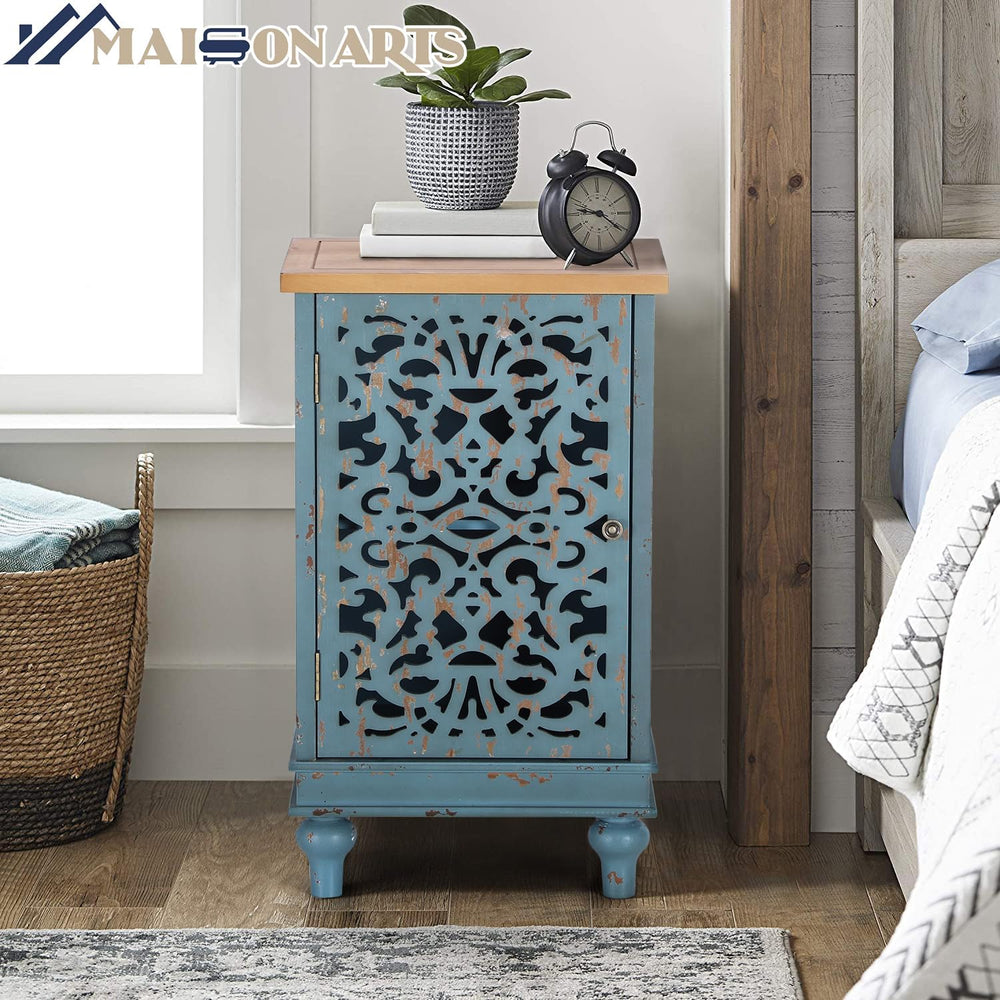 MAISON ARTS Small Accent Cabinet with Doors, Buffet Cabinet with Storage