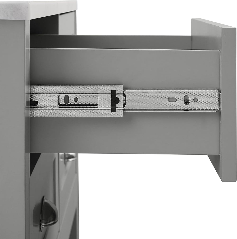 Crosley Furniture Connell Rolling Kitchen Island, Storage Drawers