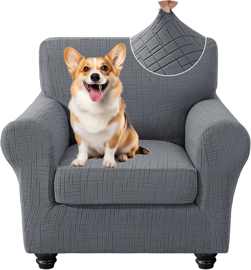 CYCMCAO 2 Piece Stretch Armchair Covers for 1 Cushion Couch, Chair 31"-4...