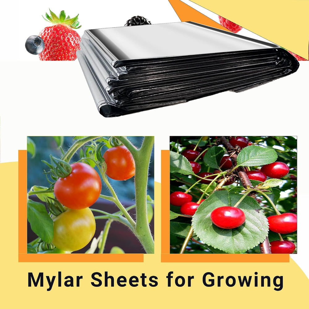 30 Pack Plant Growth Mylar Films High Reflective Mylar Sheets Garden Greenhou...