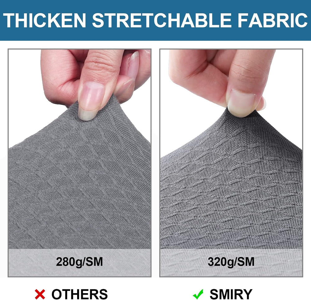 Smiry Waterproof Seat Covers for Dining Room Chairs, Set of 6