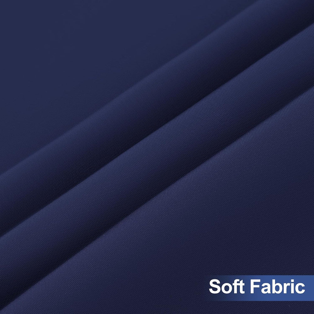 homing 4 Packs 6 Foot Rectangle Navy Blue Elastic Fitted Table Cloth