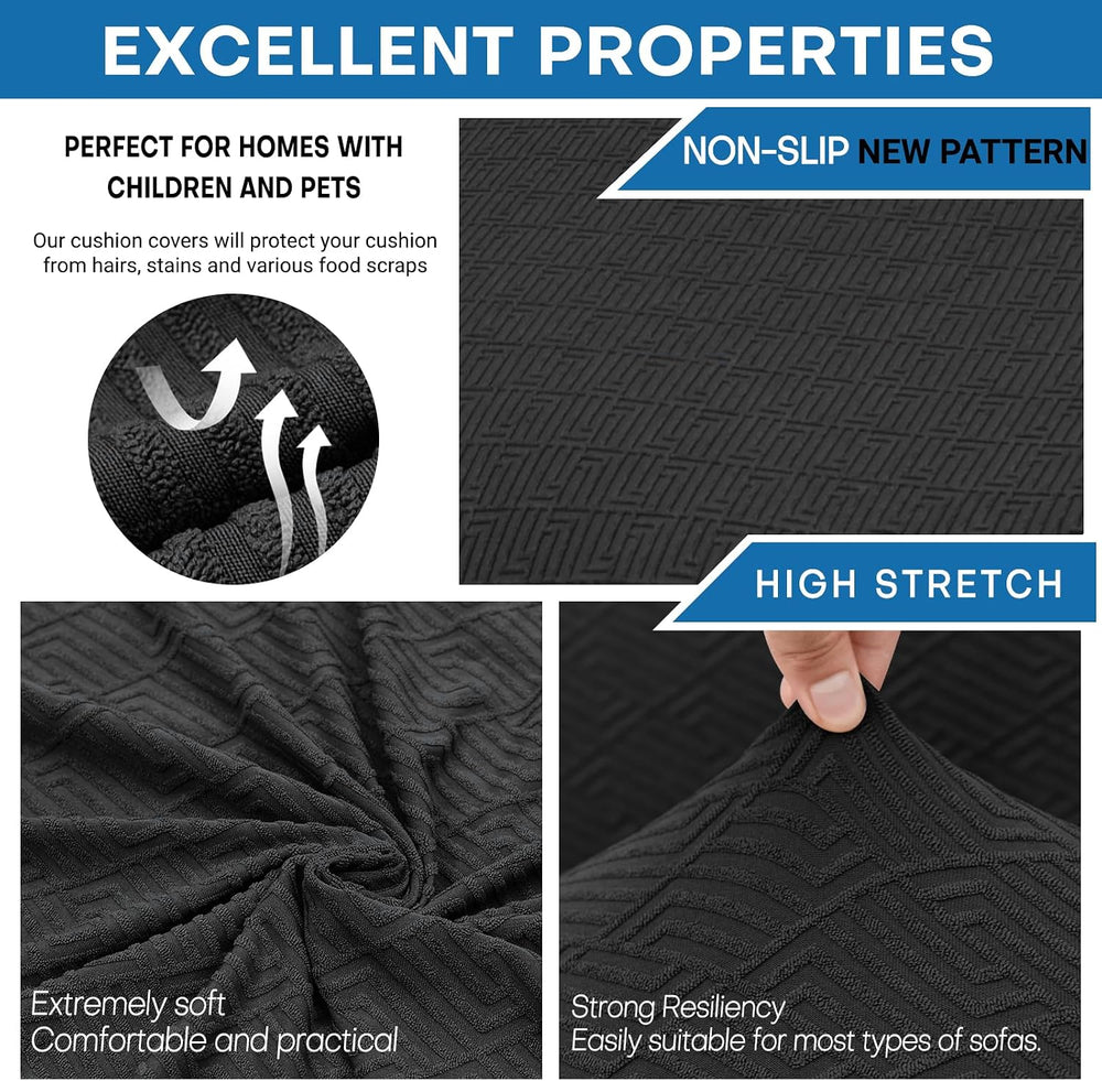 XINEAGE 2-Piece Stretch Armchair Sofa Cover, Washable Couch Covers for Dog