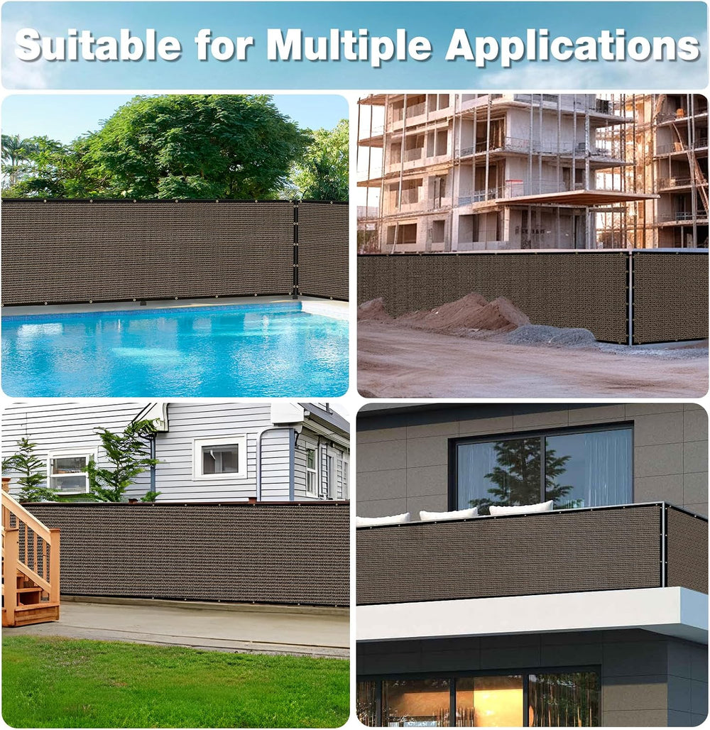 UPGRADE 0 4' X 5 0' Privacy Screen Fence, Heavy Duty Fencing Shade Co...