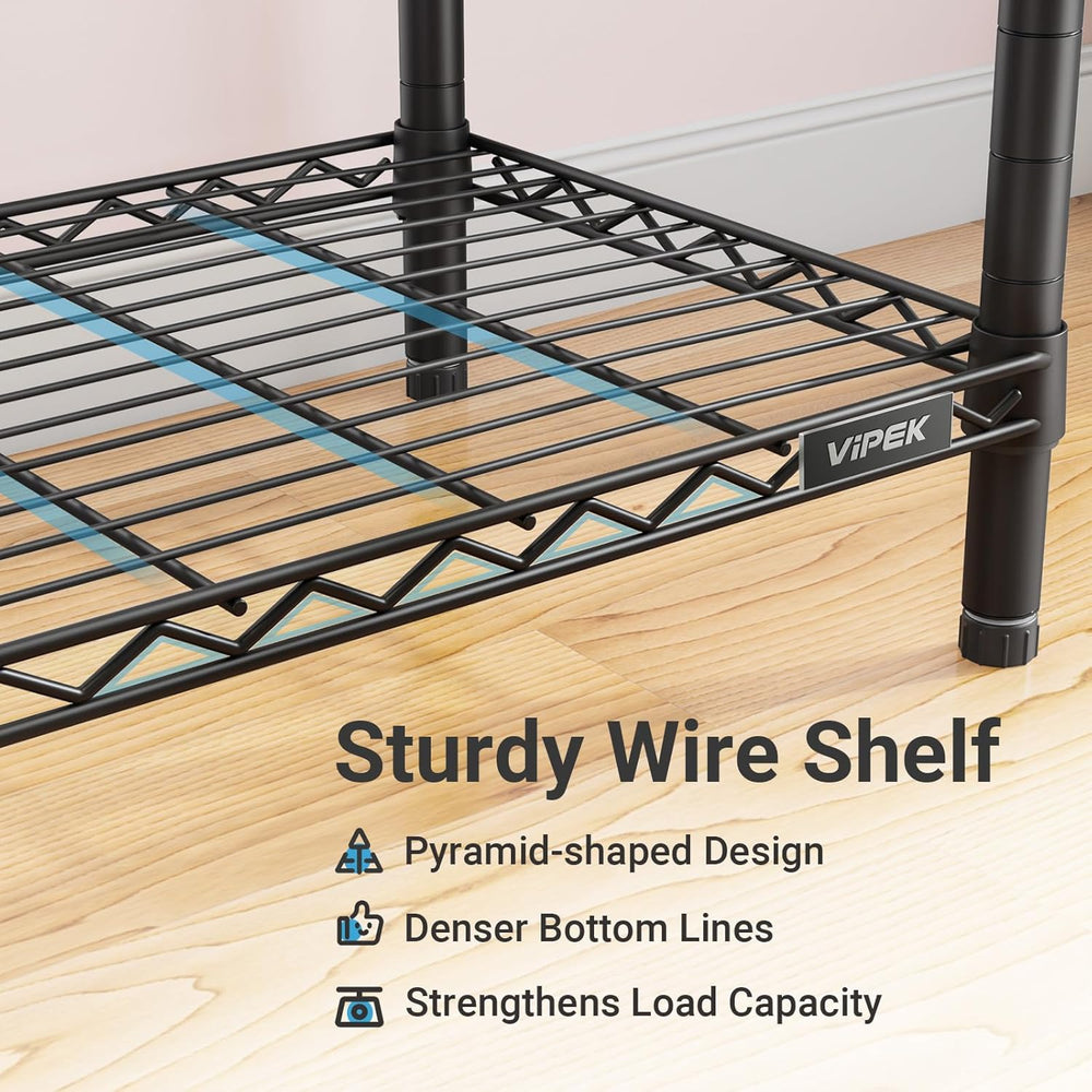 VIPEK V2 Heavy Duty Clothes Rack, Portable Metal Closet System, Black