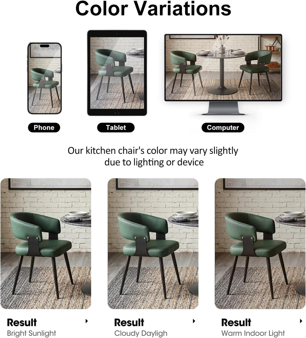 dining chairs set of 6, modern faux leather, package contents