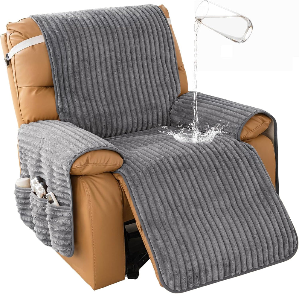 Waterproof Recliner Chair Covers with Arms for Dogs Washable