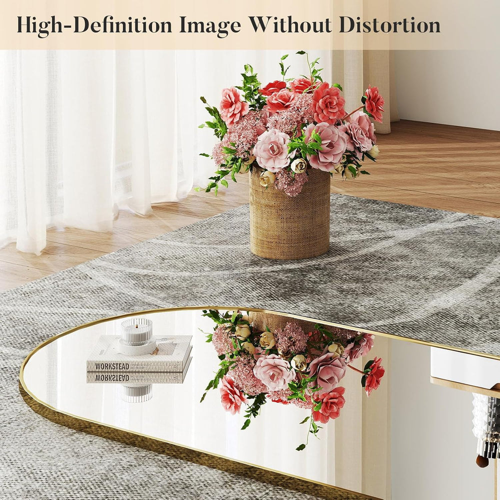 DUMOS Arched Mirror Full Length Floor, 59x16 Inch Full Body Standing Mirror