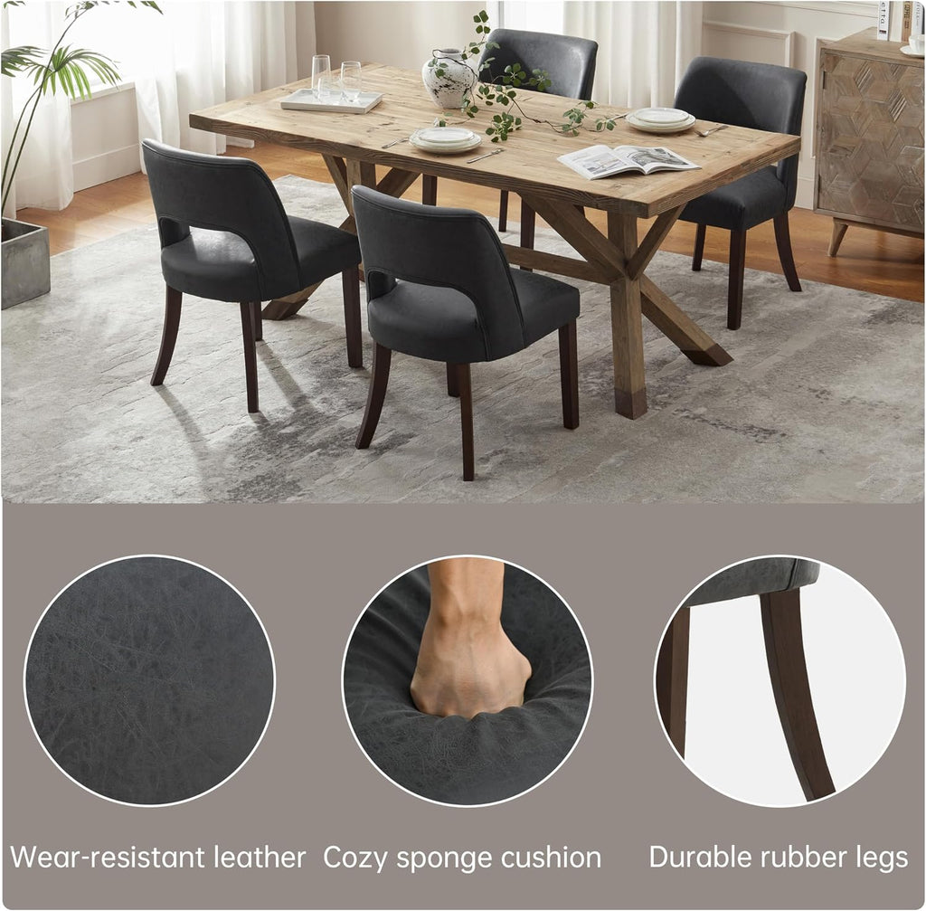 vknow modern dining chairs set of 6 with, package contents