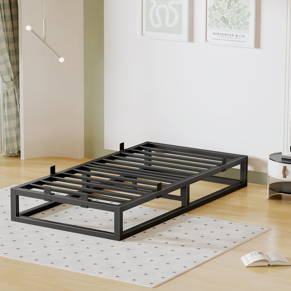 10 Inch Twin Bed Frame,Metal Platform Bedframe Upgrade Heavy Duty Base