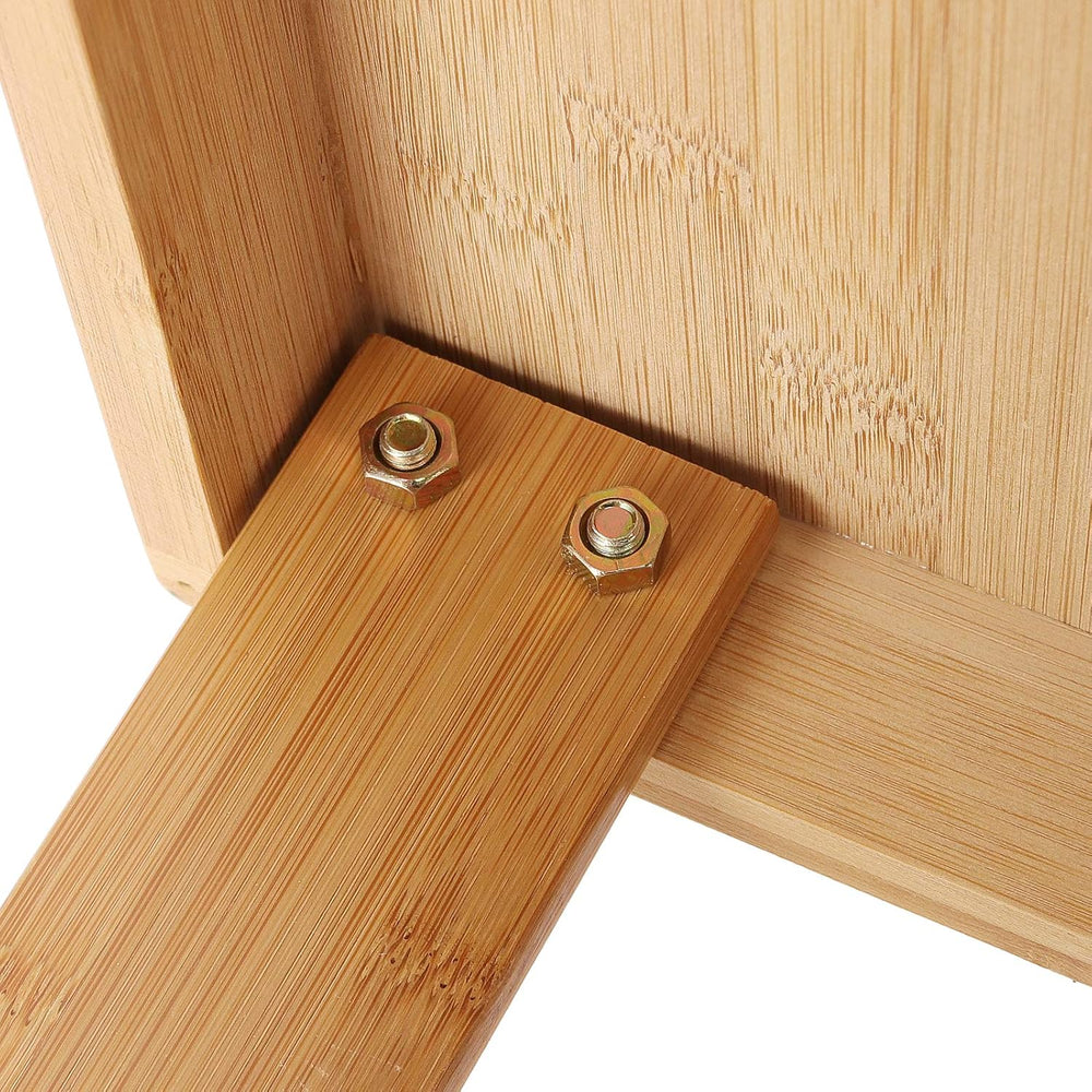 2 Pack Bamboo Step Stool, Bamboo Shower Bench, Wooden Shower Foot Stool for H...