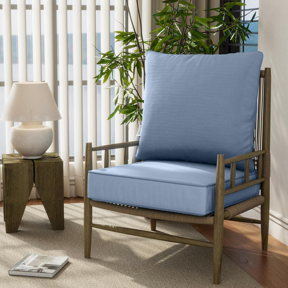 22" x 22" x 6" Outdoor Deep Seat Cushions Set - 6 Set Waterpro...