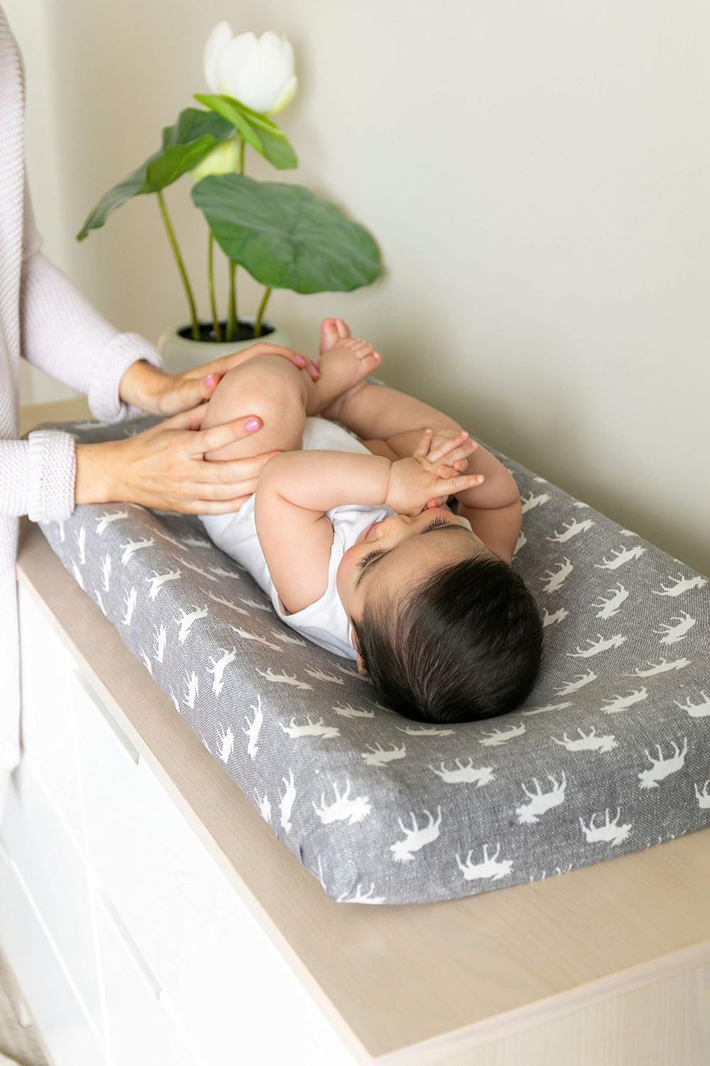 Copper Pearl Premium Knit Changing Pad Cover Soft, Stylish, and Universal Fit...