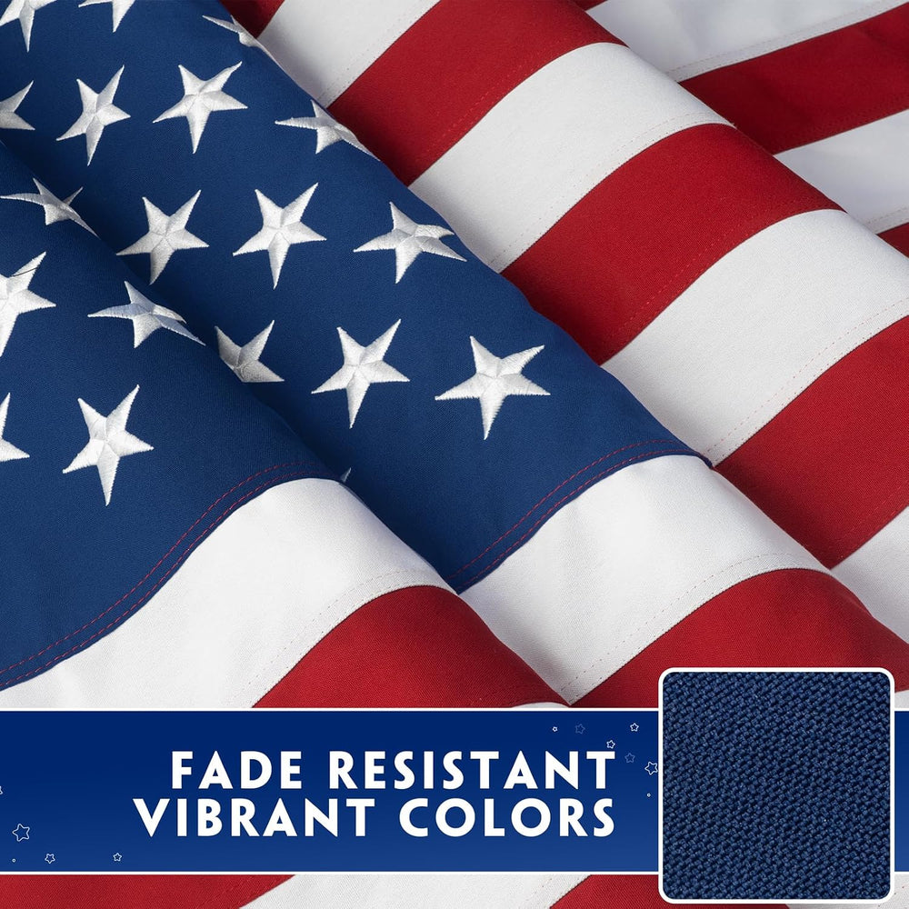 American Flag 4x6 Ft for Outside, Heavy Duty Spun Polyester US Flags