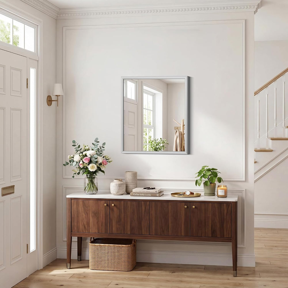 FORBATH Bathroom Mirror for Over Sink, 24x30 Inch Silver Vanity Mirror