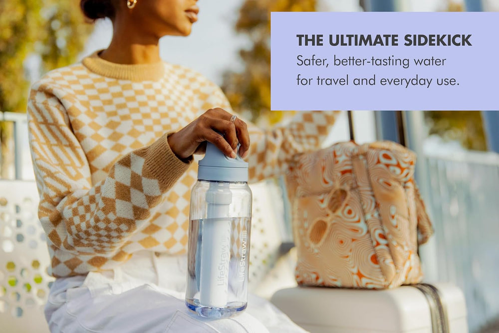 LifeStraw Go Series – BPA-Free Water Filter Bottle for Travel and Everyday Us...