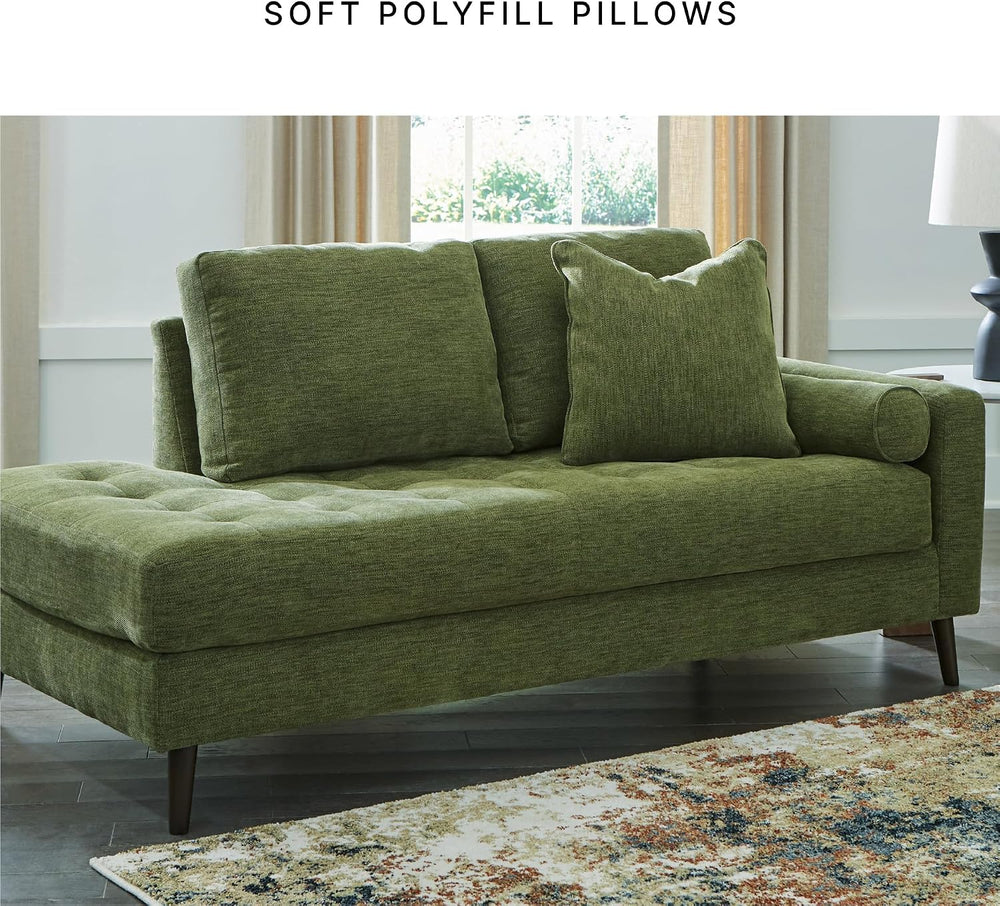 Signature Design by Ashley Bixler Mid-Century Modern Tufted Right-arm Facing ...