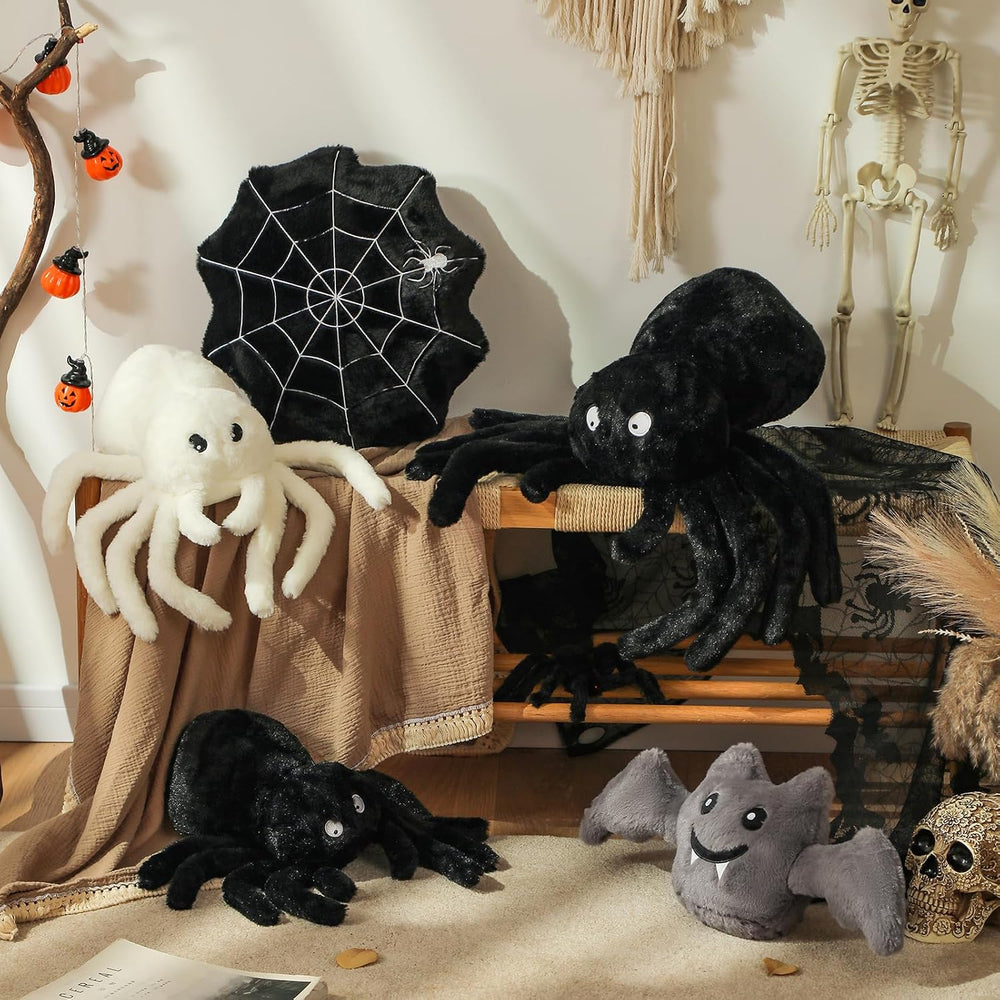 YRXRUS Halloween Spider Pillows, Cute Spider Shaped Throw Pillow for Happy Ha...