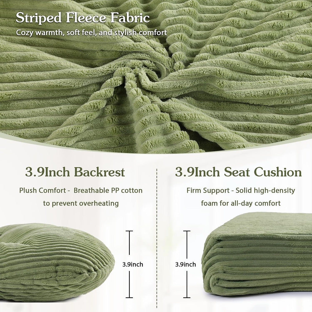 ANMINY 5PCS Glider Rocker Replacement Cushions, 29.5"H Back 3.9"Thi...