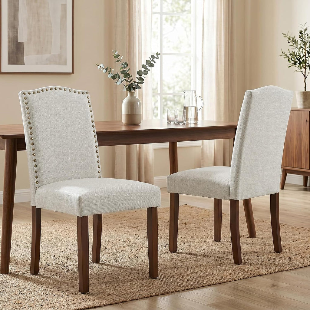 Dining Chairs Set of 2, Fabric Kitchen Chair for Living Room