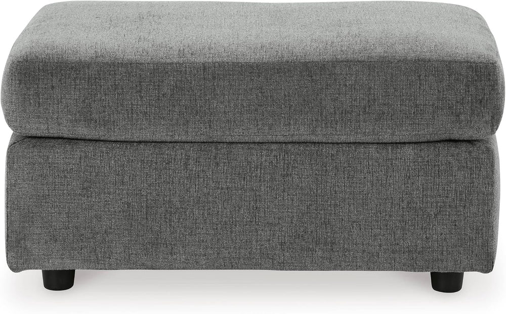 Signature Design by Ashley Stairatt Gray Rectangular Upholstered Ottoman