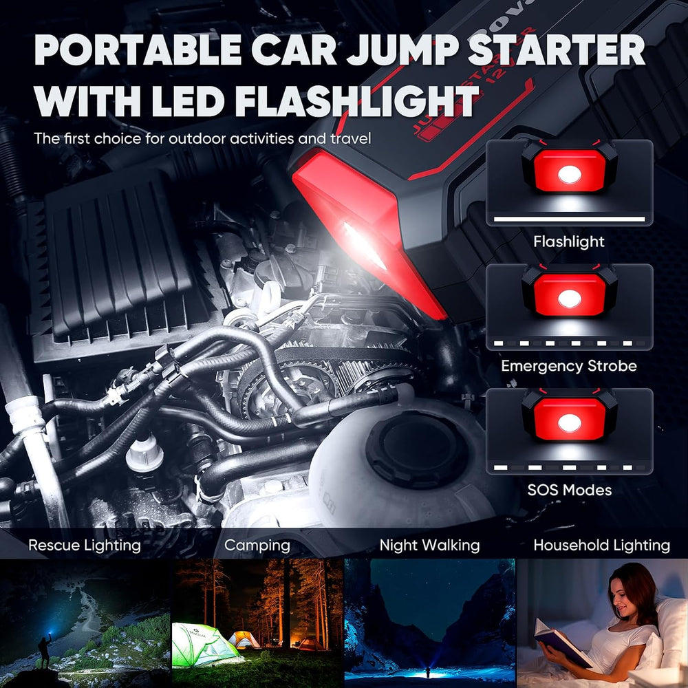 Povasee Jump Starter 5000A Car Jumper Starter, Model A30 12V Jump Box for Car...
