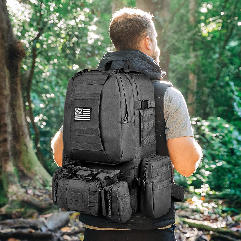 CVLIFE Tactical Backpack, 60L Large Rucksack Backpack for Men