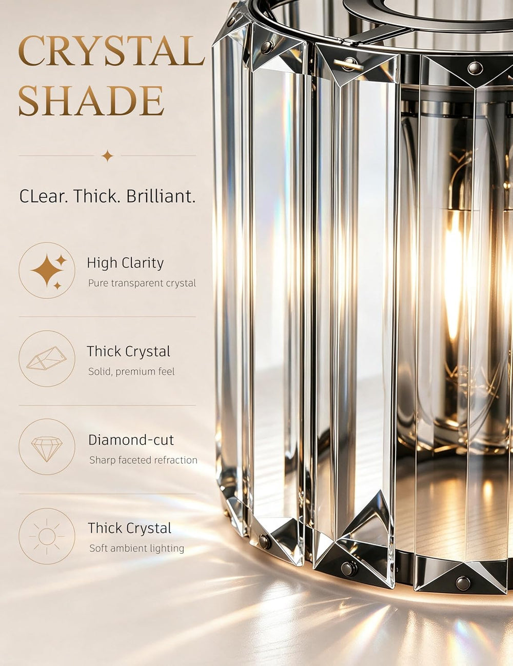 Black&Gold Bathroom Vanity Light Fixtures Over Mirror,5-Light Crystal Bat...